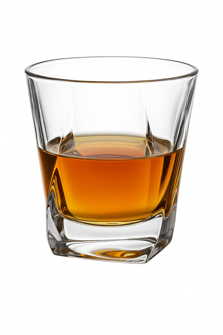 Lot de 4 verres whisky style cristal facette