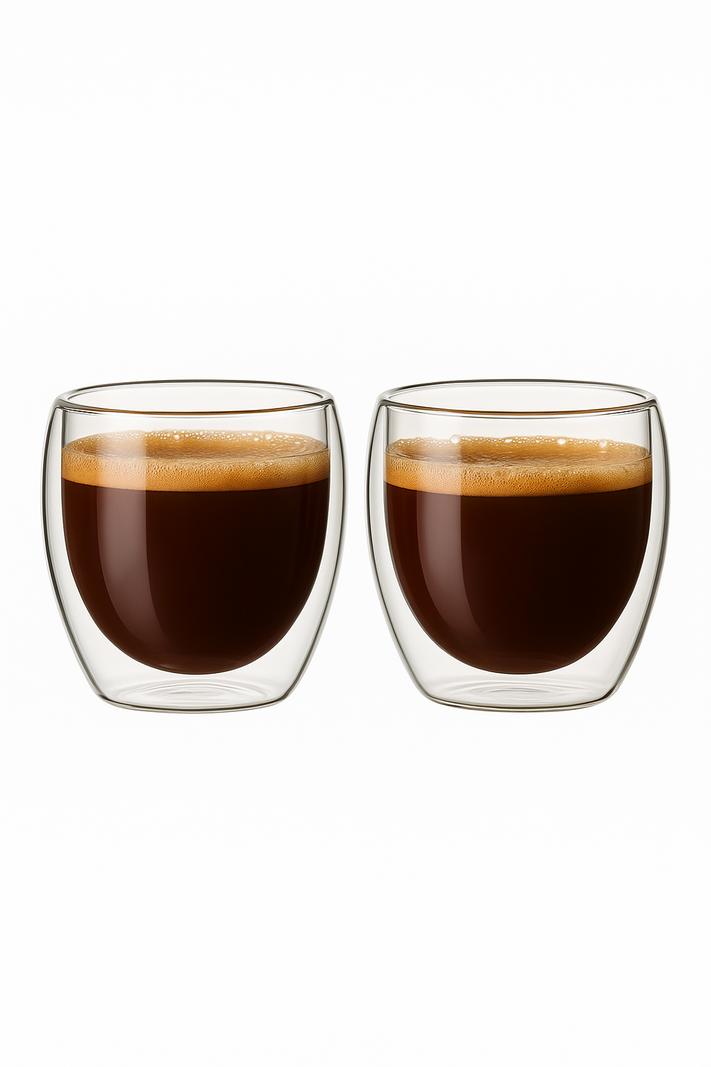 Lot tasses verre double paroi borosilicate thermiques