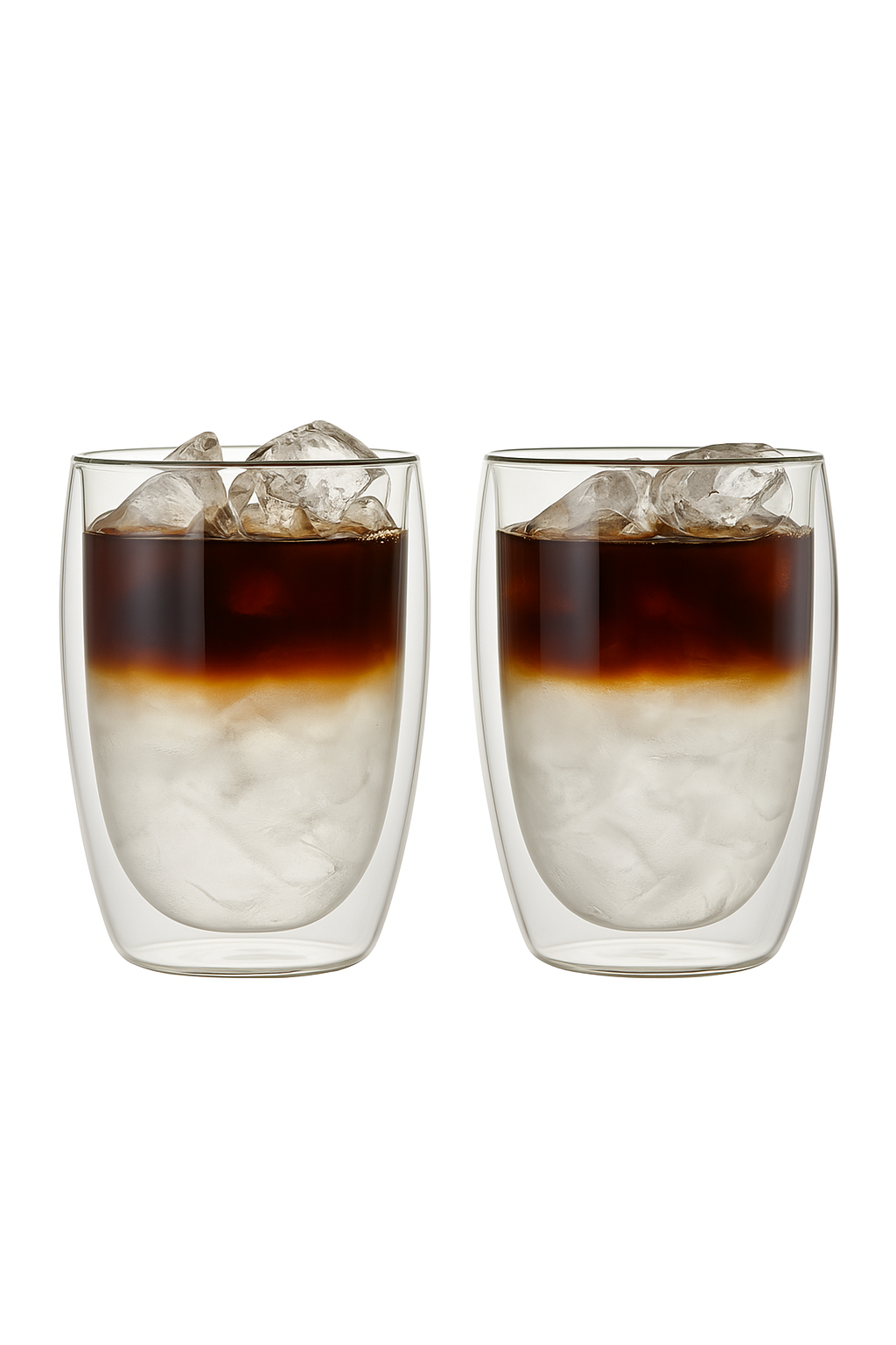 Lot tasses verre double paroi isolantes café thé (lot de 2)