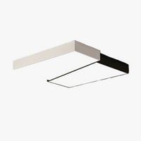 Plafonnier LED noir et blanc carré