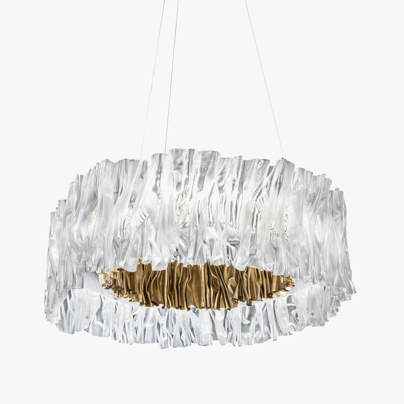 lustre acrylique pétale design italien nordique moderne éclairage art