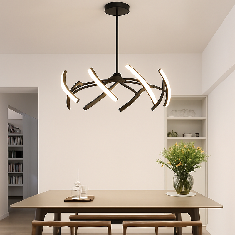 lustre araignée réglable design créatif pour décoration intérieure