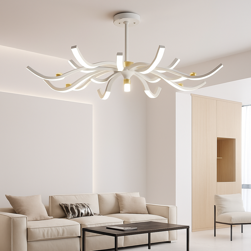 lustre araignée réglable design créatif pour décoration intérieure