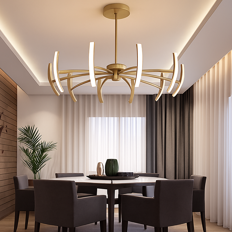 lustre araignée réglable design créatif pour décoration intérieure