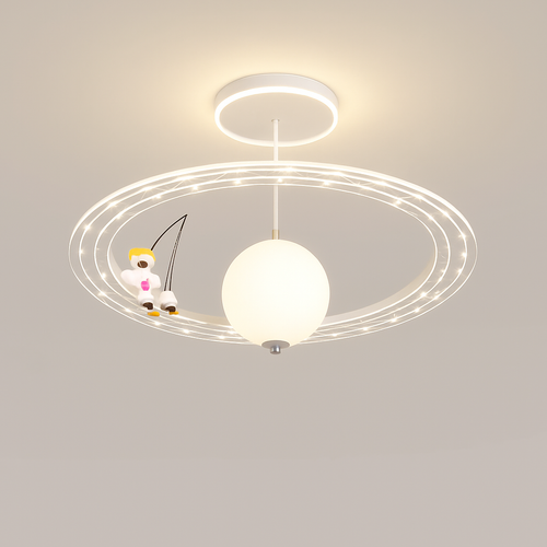 lustre astronaute décoration créative chambre enfants dessin animé