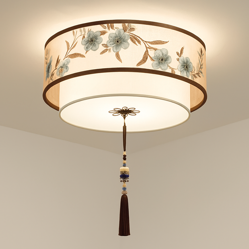 lustre chinois plafonnier chambre ronde Chinoiserie Luminaire Suspendu rétro maison salon étude Luminaire éclairage