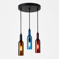 lustre créatif en forme de bouteille de vin décoratif pour la maison