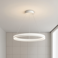 lustre design à Anneau moderne LED dimmable