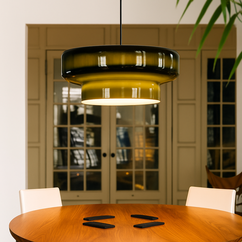 lustre design espagnol en verre pour intérieur moderne
