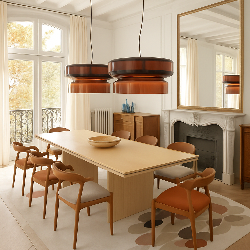 lustre design espagnol en verre pour intérieur moderne - vue 5 sur 8
