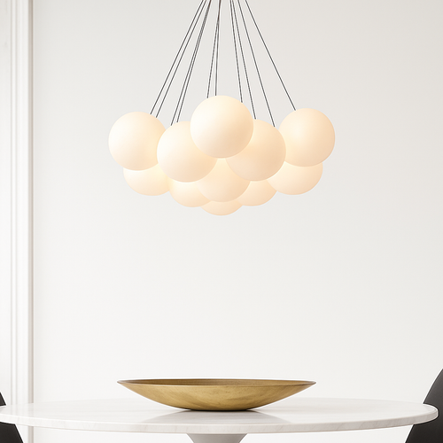 Lustre design LED avec boules