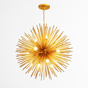 Moderner Design-Kronleuchter aus goldenem Aluminium Prosperity