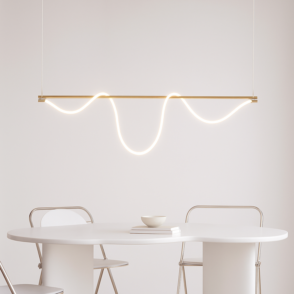 lustre design moderne led pour éclairage intérieur - vue 5 sur 5