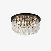 lustre dimmable led en cristal style américain de luxe