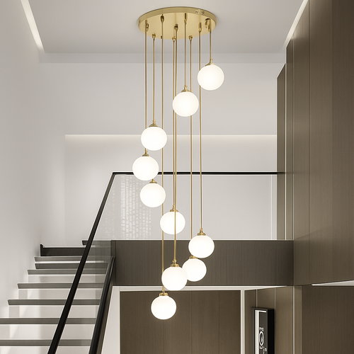Moderner Duplex-Kronleuchter für luxuriöse Innenbeleuchtung - vue 4 sur 20
