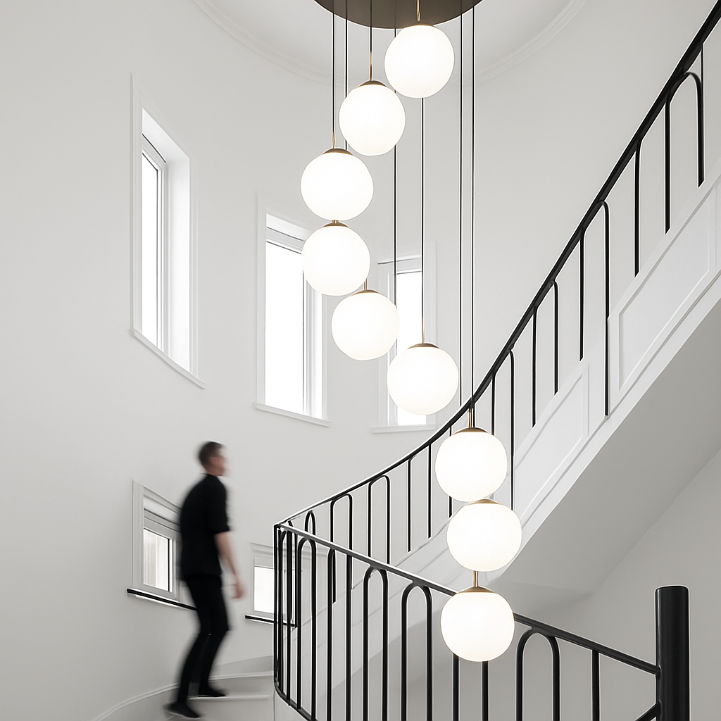 Moderner Duplex-Kronleuchter für luxuriöse Innenbeleuchtung - vue 6 sur 20