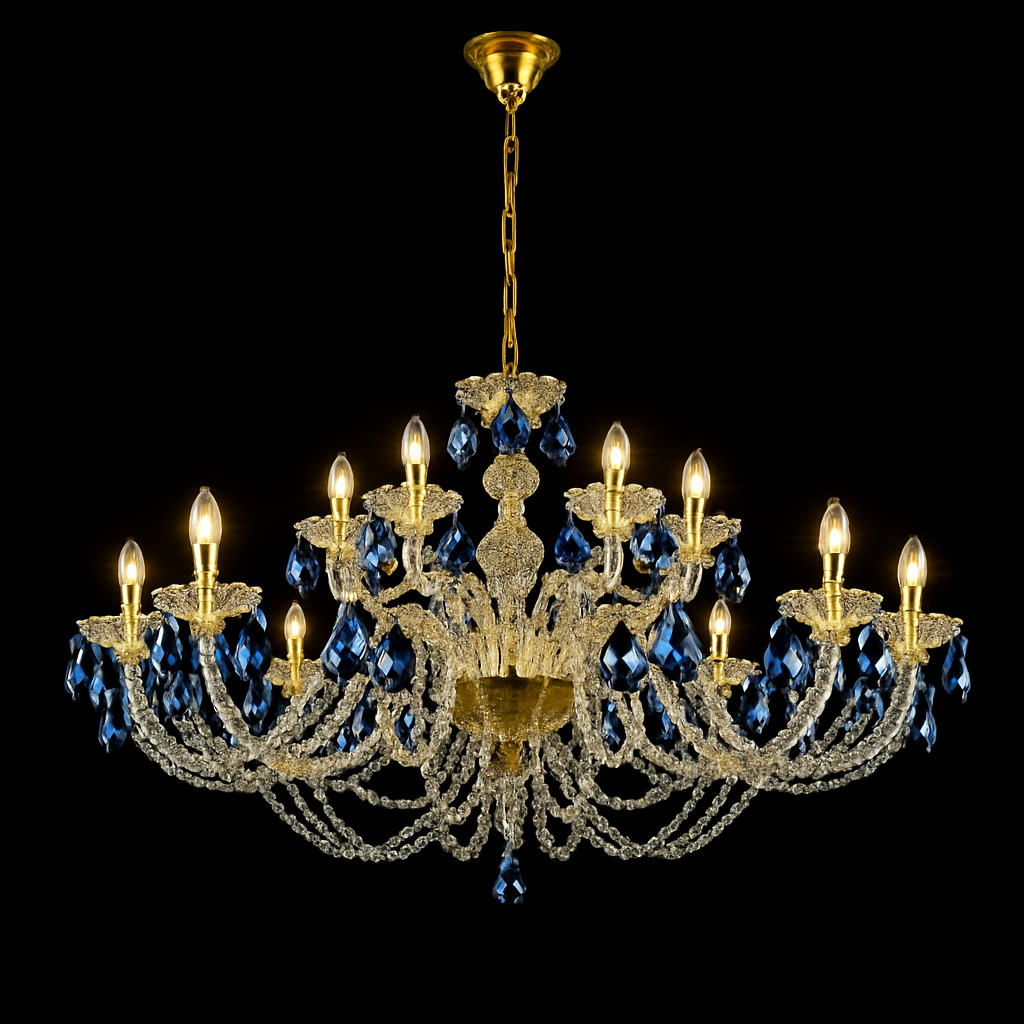 lustre en cristal design pour un intérieur luxueux et raffiné - vue 4 sur 6