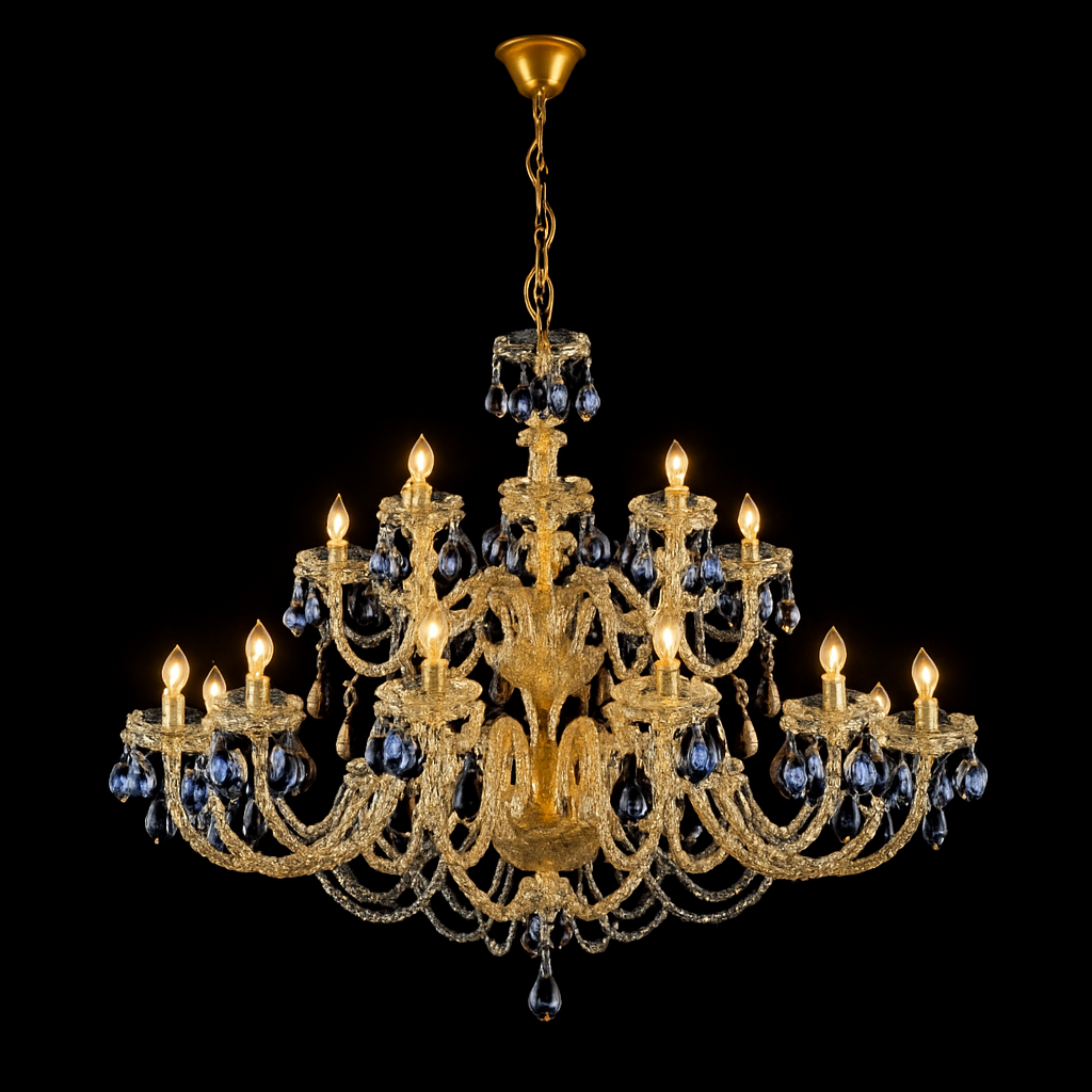 lustre en cristal design pour un intérieur luxueux et raffiné - vue 5 sur 6