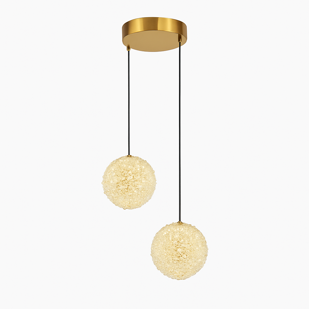 lustre en cristal led léger pour une ambiance romantique et élégante - vue 8 sur 10