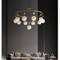 lustre en cristal minimaliste moderne de luxe 2021