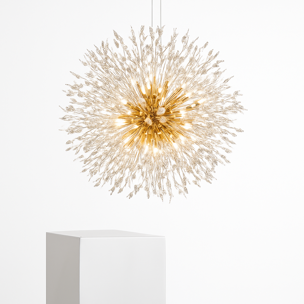 lustre en cristal moderne éclairage décoratif pour intérieur élégant - vue 5 sur 8