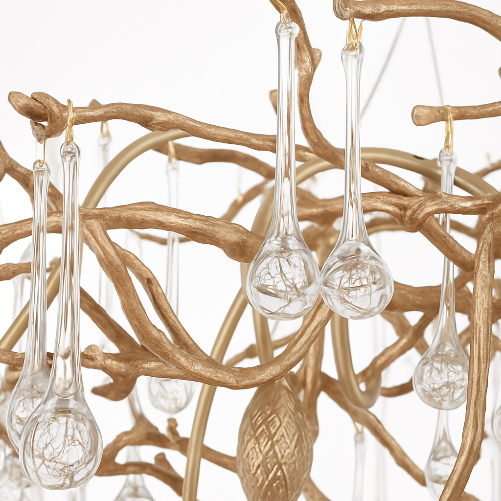 lustre en cristal rétro pour éclairage de luxe - vue 5 sur 7