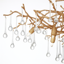 lustre en cristal rétro pour éclairage de luxe