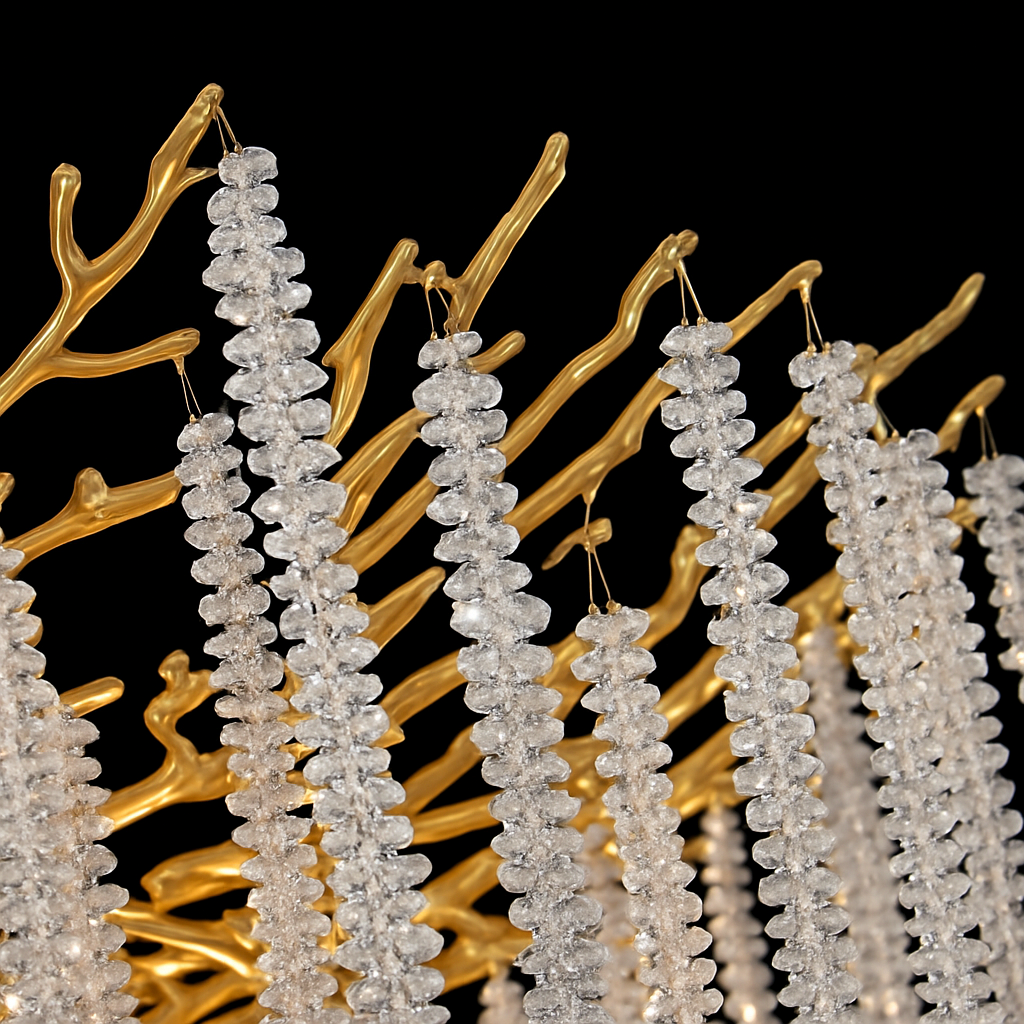lustre en cristal rond de luxe pour intérieur élégant - vue 5 sur 12