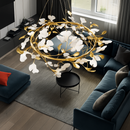 lustre en feuille de ginkgo pour décoration intérieure