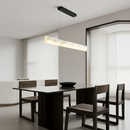 Kronleuchter aus Marmor und Edelstahl, dimmbar, LED