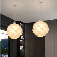 lustre en pvc design pomme de pin moderne pour décoration intérieure
