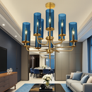 lustre en verre moderne 6 à 15 têtes design nordique luminaire intérieur