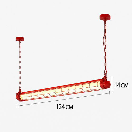 lustre industriel rétro en métal avec lumière led