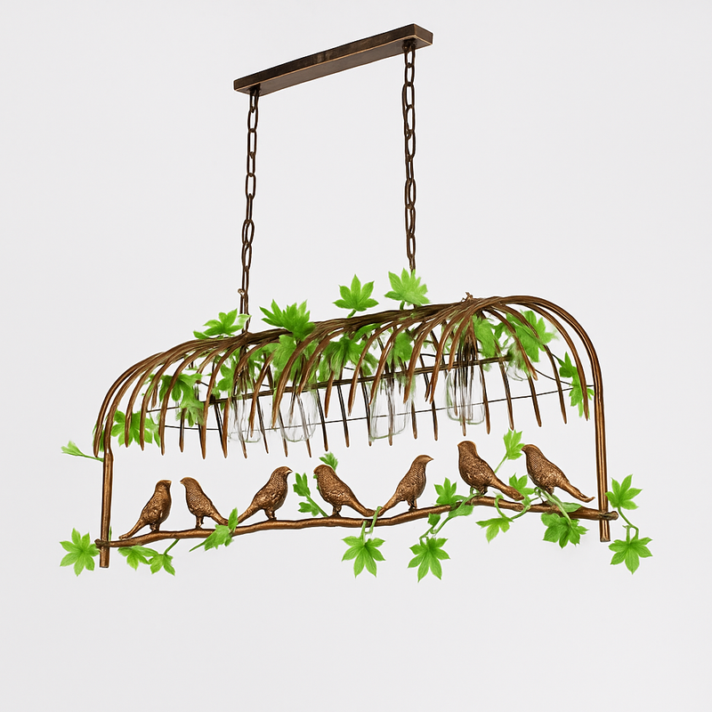 lustre industriel rétro oiseau créatif en fer pour loft restaurant bar