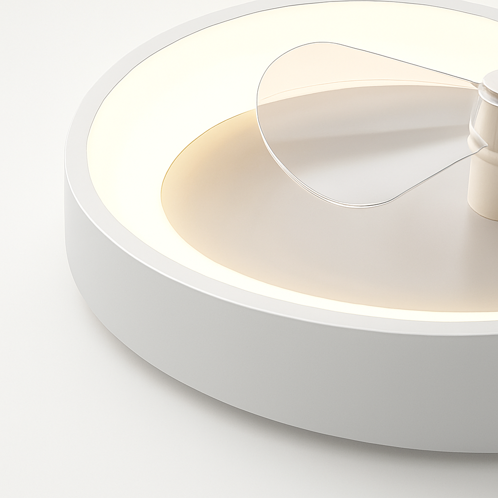 lustre intelligent moderne avec télécommande et ventilateur intégré - vue 10 sur 9