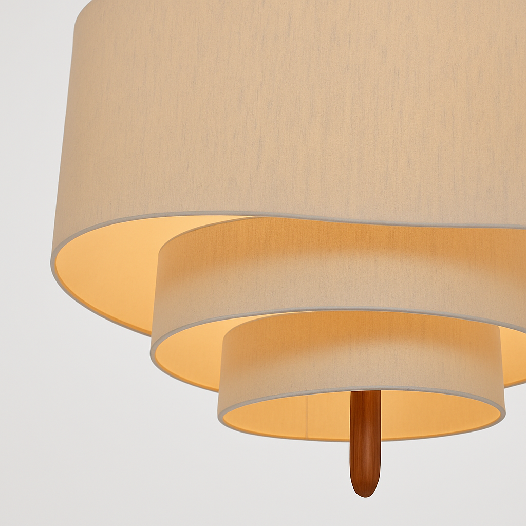 lustre japonais suspendu style rétro pour salon et restaurant - vue 5 sur 9