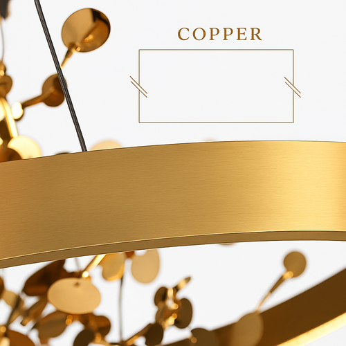 lustre led anneau moderne pour décoration de maison