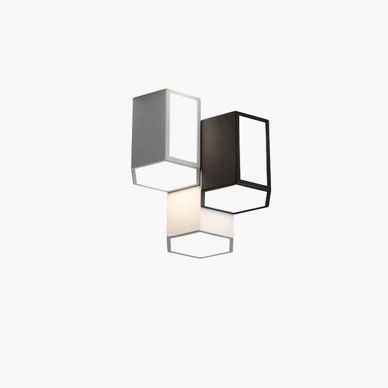 Plafonnier LED créatif géométrique déco