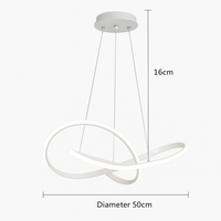 Lustre led design moderne doré