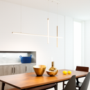 Lustre led dimmable noir minimaliste moderne