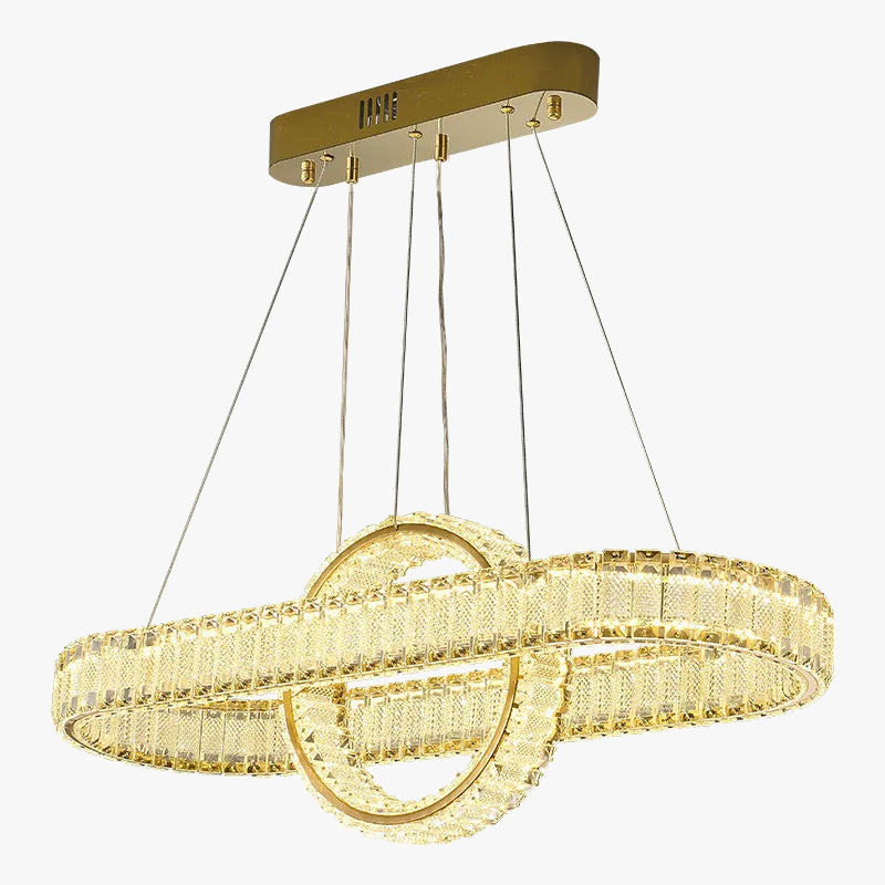 lustre led en cristal fantaisie lumière suspendue moderne