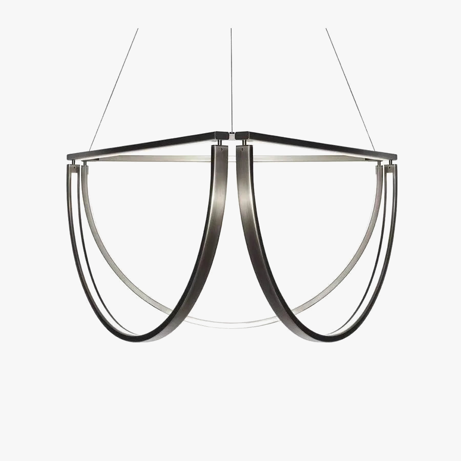 lustre led géométrique postmoderne à intensité variable tendance