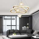 lustre led moderne en cristal pour éclairage intérieur