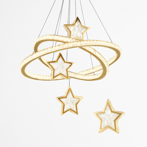 lustre led moderne en cristal pour éclairage intérieur