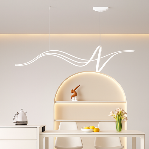 lustre led moderne à intensité variable pour éclairage intérieur - vue 4 sur 6