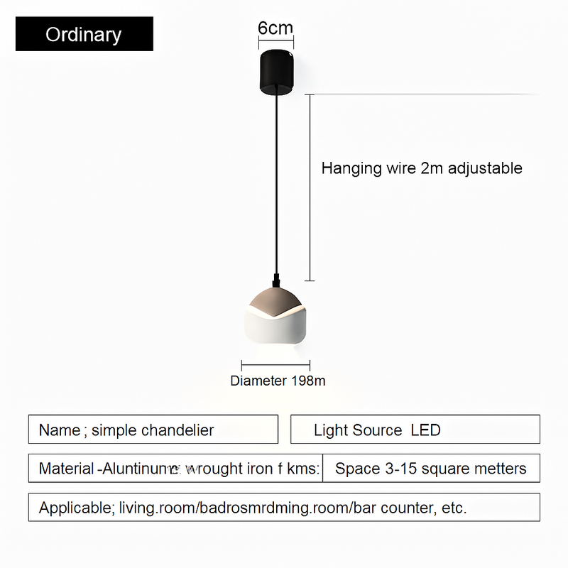 lustre à led pour une décoration moderne et élégante