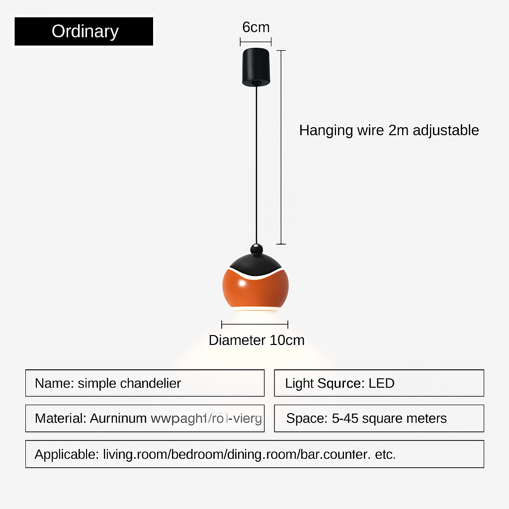 lustre à led pour une décoration moderne et élégante - vue 9 sur 11