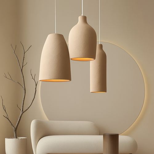 lustre led wabi sabi designer pour décoration maison