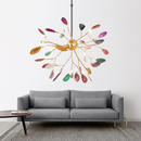 lustre moderne en agate naturelle pour décoration intérieure