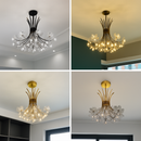 lustre moderne en cristal pissenlit éclairage design intérieur décoratif